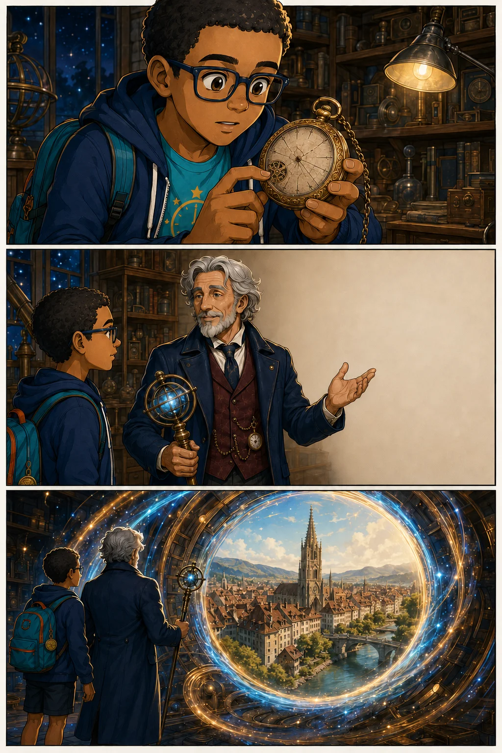 O relógio e o portal para Berna