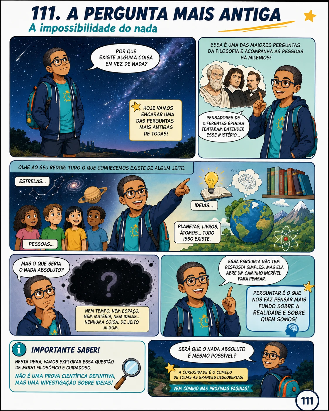 Página do Vol. 1: A pergunta mais antiga