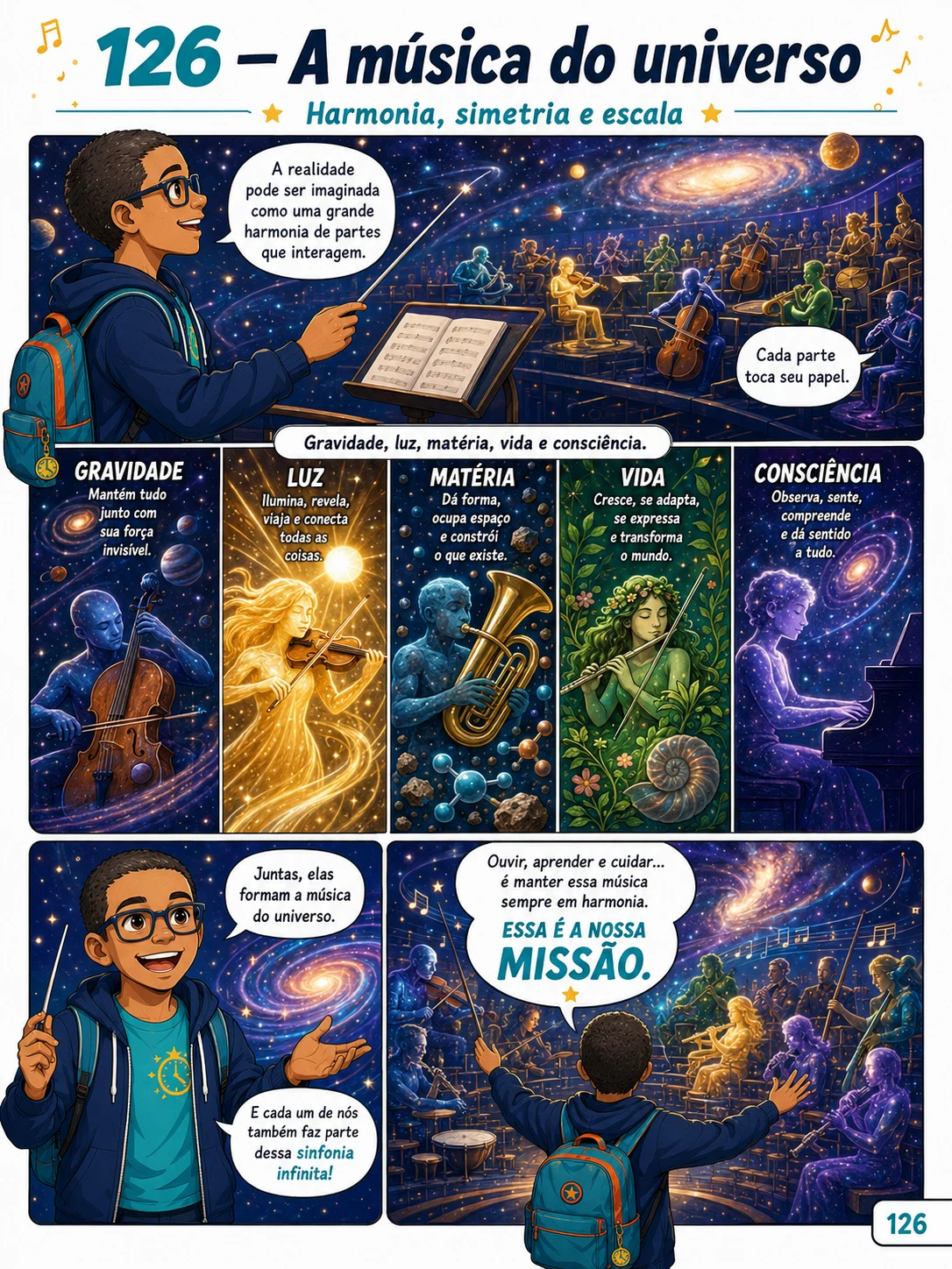 Página do Vol. 1: A música do universo