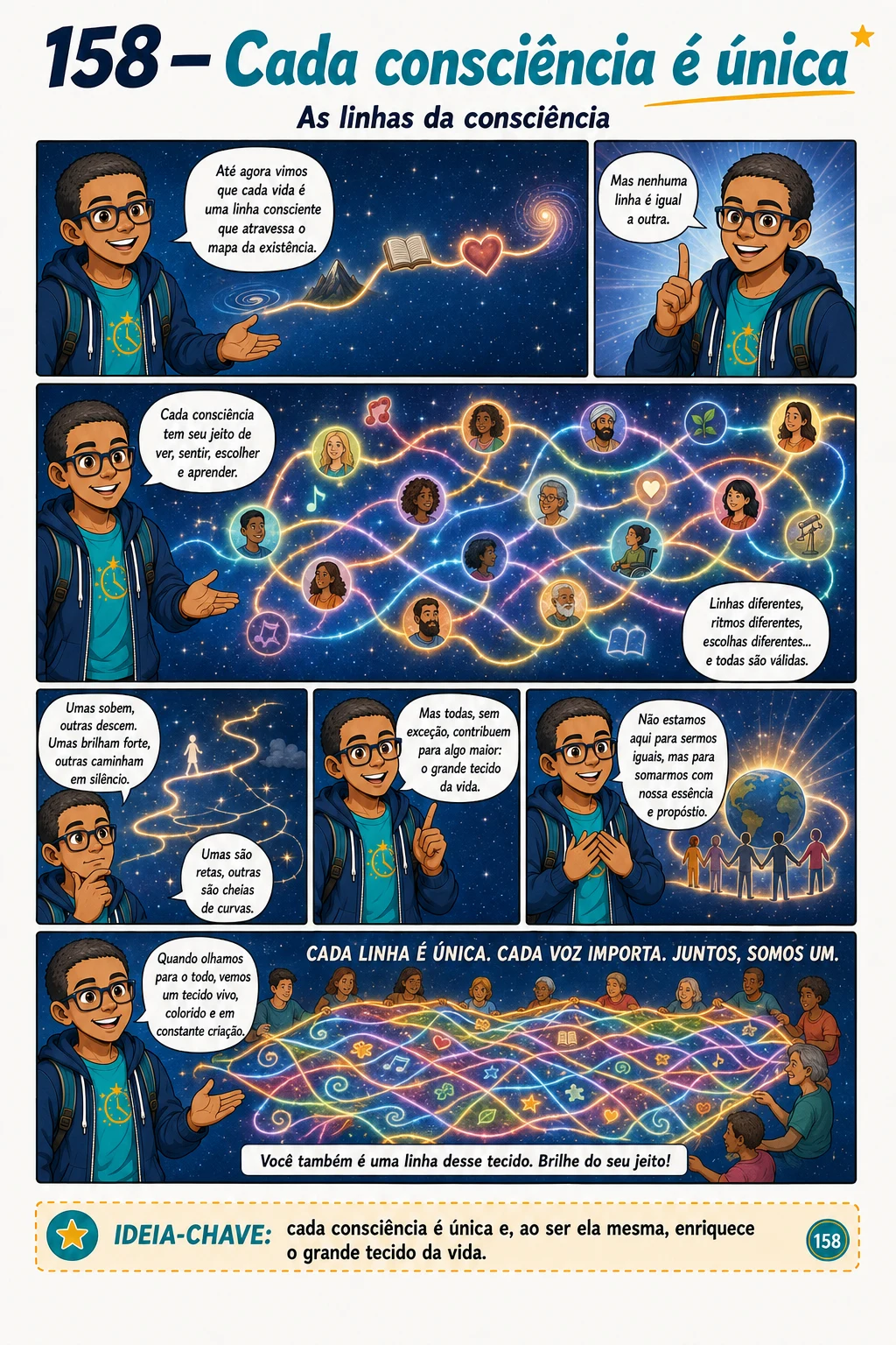 Página do Vol. 1: Cada consciência é única