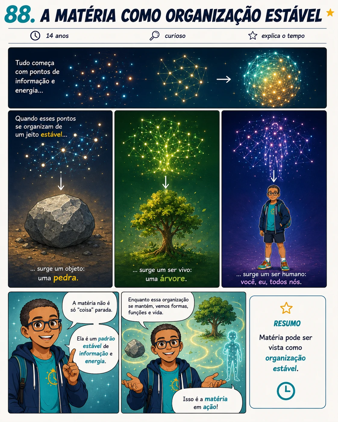 Página do Vol. 1: A matéria como organização estável