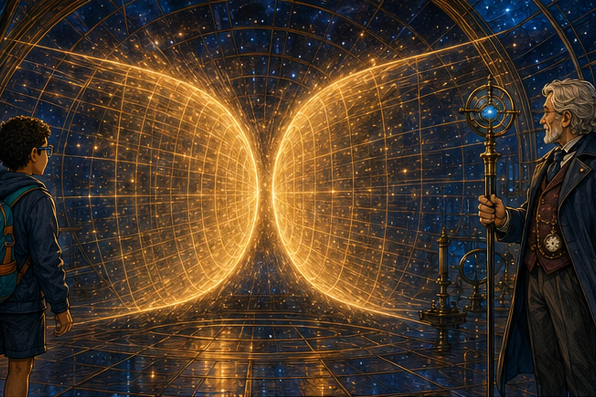 Portal temporal dourado